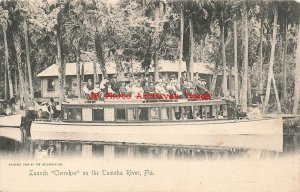 FL, Tamoka River, Florida, Tourist Excursion Boat Cherokee, Rotograph