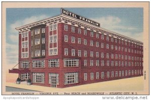 Hotel Franklin Virginia Avenue Atlantic City New Jersey Curteich