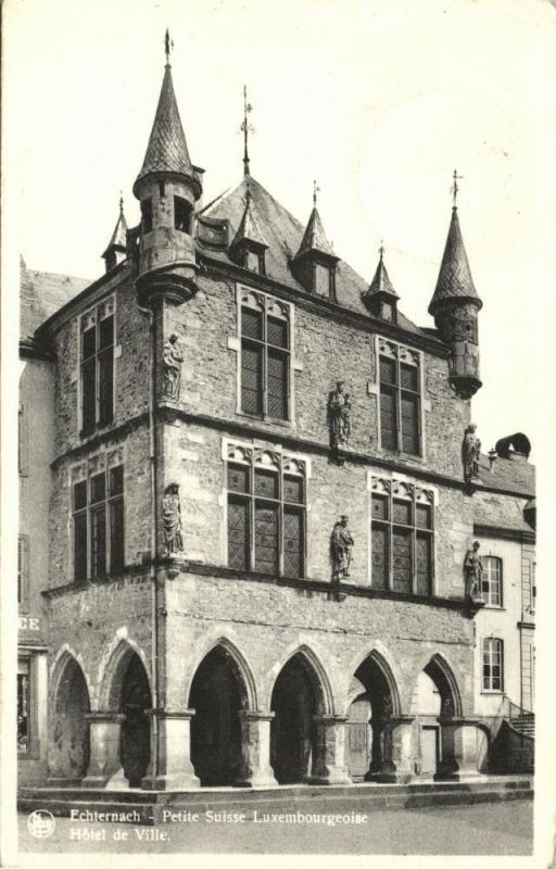 luxemburg, ECHTERNACH, Town Hall (1950) Stamp