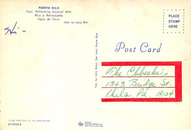 Puerto Rico Puerto Rico, Agua De Coco