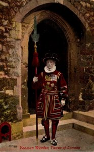 England London Yeoman Warder At Tower Of London