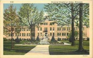 WI, Antigo, Wisconsin, Memorial Hospital, Curteich 5B-H141