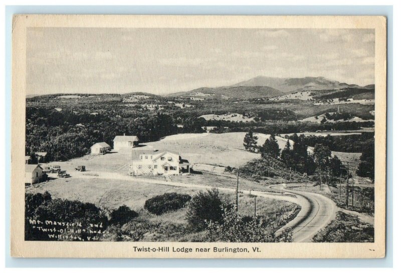 1909 Twist O Hill, Near Burlington Vermont VT Antique Postcard