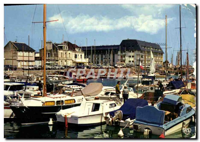 Postcard Modern Courseulles Sur Mer The yacht basin port Boats