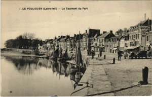 CPA LE POULIGUEN Le Tournant du Port (150760)