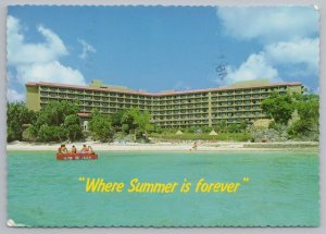 Hotel & Resort~Hilton International Guam~Ipao Beach~Continental Postcard 