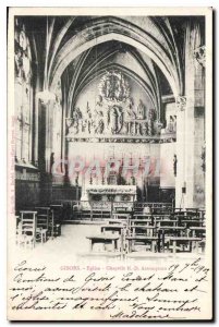 Postcard Gisors Old Church Chapel ND Assumption