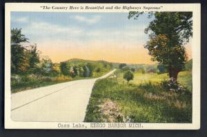 Keego Harbor, Michigan/MI Postcard, Cass Lake