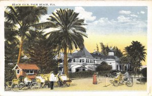 Beach Club Palm Beach Florida 1920s postcard