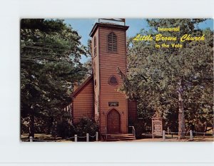 Postcard Immortal Little Brown Church in the Vale, Nashua, Iowa