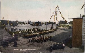 Halifax NS Military Inspection Citadel Hill Soldiers c1909 Hebb Postcard H26