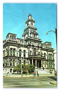 Muskingum County Courthouse Zanesville Ohio Postcard 