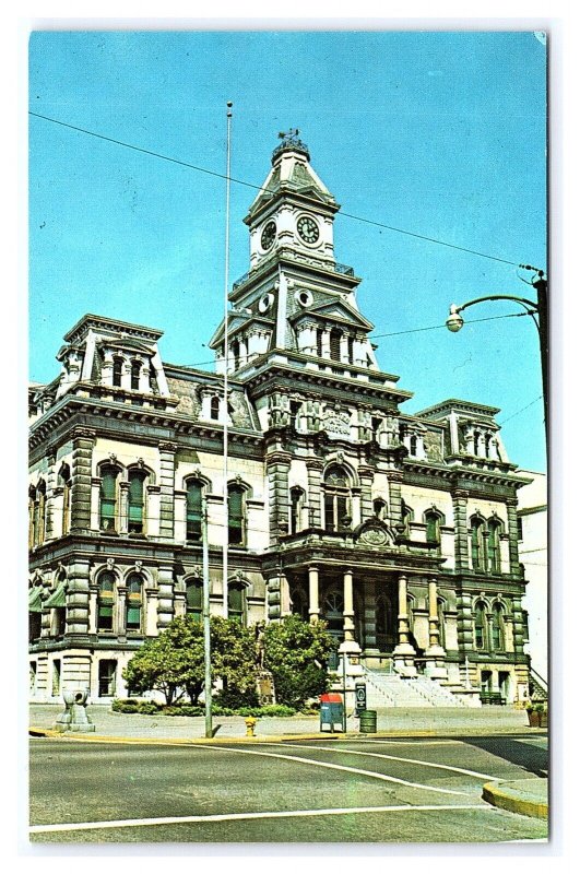 Muskingum County Courthouse Zanesville Ohio Postcard