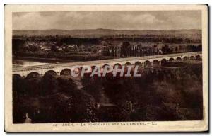 Old Postcard Agen Canal Bridge On The Garonne