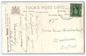1909 Cat Dunce A Ten O Clock Scholar Madison South Dakota SD Tuck's Postcard