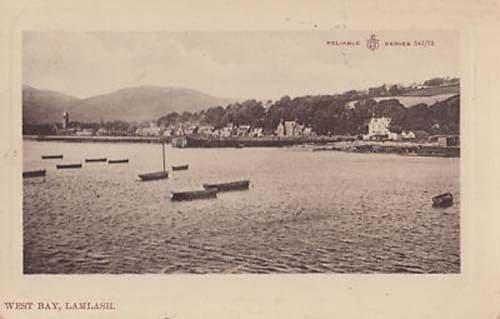 Lamlash Boat Ship Isle Of Arran Scotland Antique Scottish Postcard