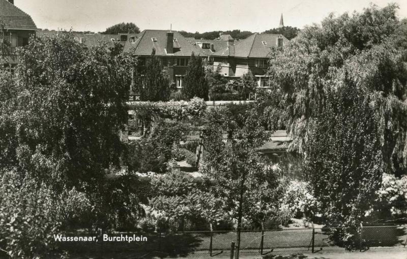 Netherlands - So. Holland, Wassenaar. Burchtplein Ancient Park and Neighborhood