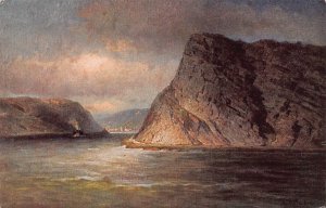 L009 Germany Die Loreley, Lorelei, Cliffs vintage postcard