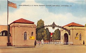 Main Entrance, US Naval Training Station - San Diego, CA