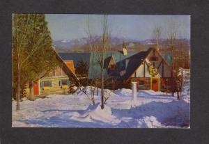 NY Santa Santa's Workshop Adirondack North Pole Wilmington New York Postcard