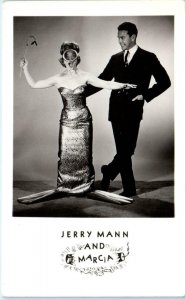 RPPC STUDIO CITY, CA   Comedy Act ~ JERRY MANN & MARCIA~   c1960s   Postcard