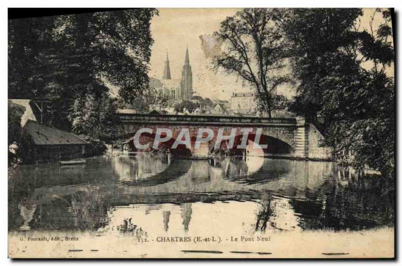 Old Postcard Chartres Neuf Pont Lavoir