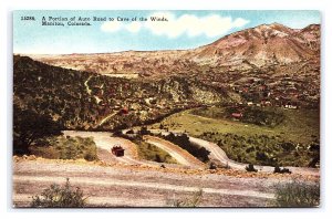 A Portion Of Auto Road To Cave Of The Winds Manitou Colorado Postcard