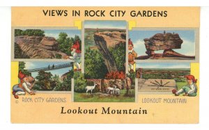 TN - Chattanooga, Lookout Mountain. Views in Rock City Gardens