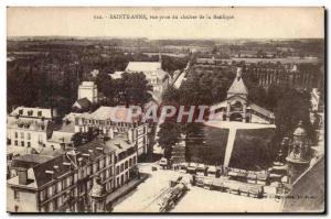 Saint Anne d & # 39Auvray Old Postcard View from the bell tower of the Basilica