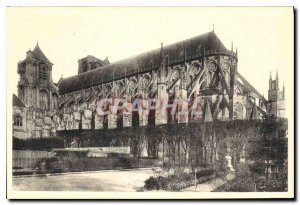 Postcard Old Cathedral of Bourges Facade South East