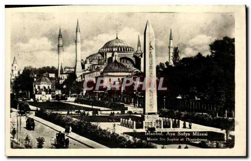 Postcard Old Isntabul Aya Sofya Muzesi