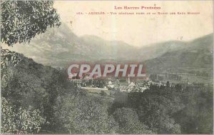 Old Postcard The High Pyrenees Argeles Vue Generale taking Route Eaux Bonnes