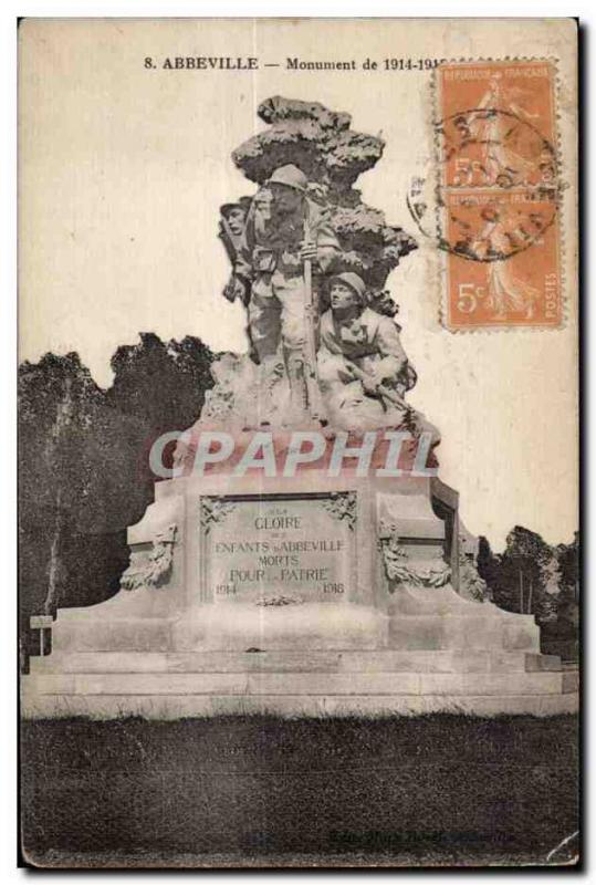 Abbeville - 1914 1915 Monument War - Old Postcard