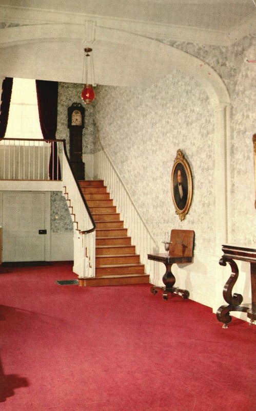 Vintage Postcard Main Entrance Hall My Old Kentucky Home State Shrine Bardstown 