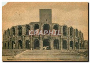 Postcard Modern Arles Roman Amphitheater Outside view