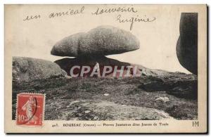 Old Postcard Boussac stones Jaumâtres said Jeanne Toulx