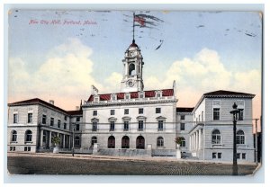 C. 1900-07 New City Hall Portland, Maine. Postcard F135E