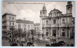 RPPC PALERMO Piazza S. Domenico con la Chiesa Omonima ITALY Postcard
