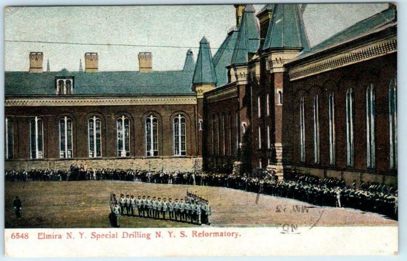 ELMIRA, NY   Special Drilling  NEW YORK STATE REFORMATORY 1908 PCK Postcard