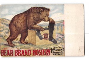 Kansas City KS Postcard 1907-1915 Bear Brand Hosiery Paramount Knitting Co.