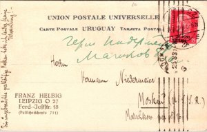 Postcard Postage Stamps from Uruguay