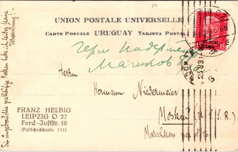 Postcard Postage Stamps from Uruguay