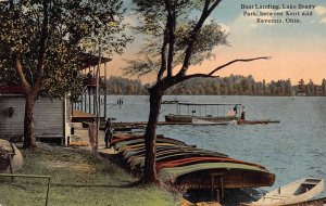 J80/ Brady Lake Kent Ravenna Ohio Postcard c1910 Boat Landing  219