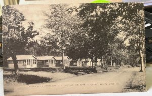 Vintage Postcard 1940's Buena Vista Camps Opposite US Customs Moose River Maine