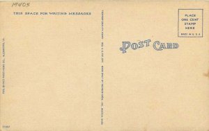 Aerial View Alexandria Louisiana 1940s Postcard Tichnor 7459