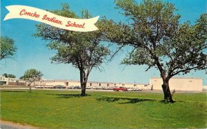 Postcard Oklahoma El Reno Concho Indian School Scenic Color Dexter 23-4987