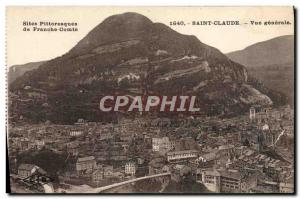 Old Postcard St. Claude General view Scenic Sites