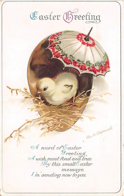 Ellen H Clapsaddle, Easter Greetings Holiday 1915 