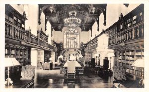 Washington DC Folger Shakespeare Library Reading Room Real Photo PC AA110694