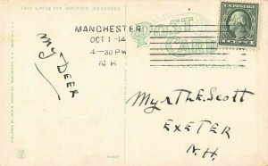 LPS37 Manchester New Hampshire Amoskeag Bank Building Vintage Postcard 